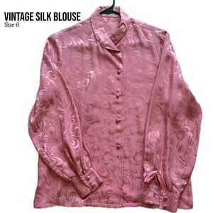 Vintage Romantic Silk Blouse